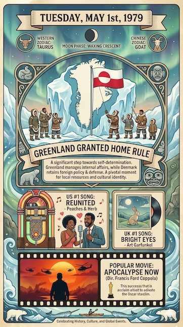 Personalized poster example - May 1, 1979